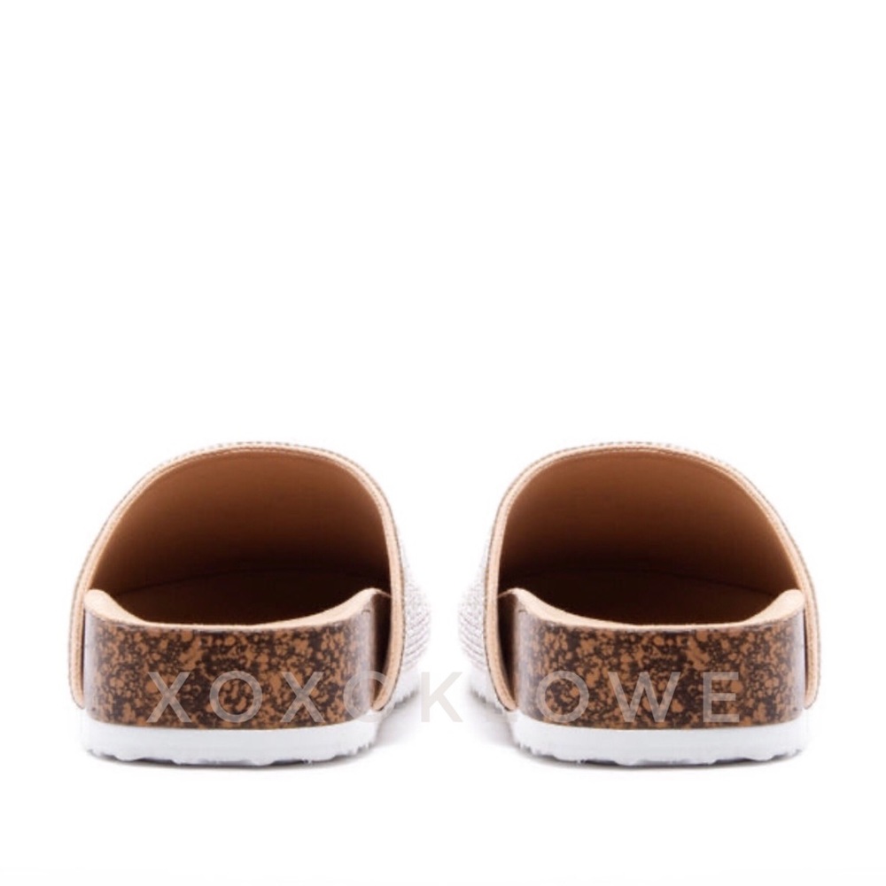 Size 6 Rhinestone Embellished Glam Mule Slides - Picture 8 of 10